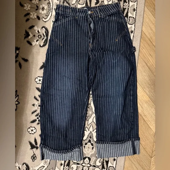 Pilcro Blue Striped Jeans - Picture 1 of 3